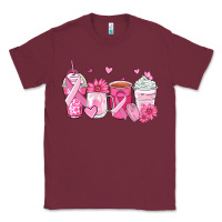 Burgundy breast cancer coffee cups Classic Tee - Zillion Design Studio