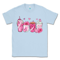 Dusty Blue breast cancer coffee cups Classic Tee - Zillion Design Studio