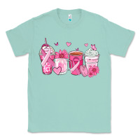 Seafoam breast cancer coffee cups Classic Tee - Zillion Design Studio