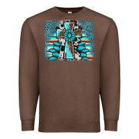 Chestnut cross gemstone background Premium Sweatshirt - AdoDesignShop