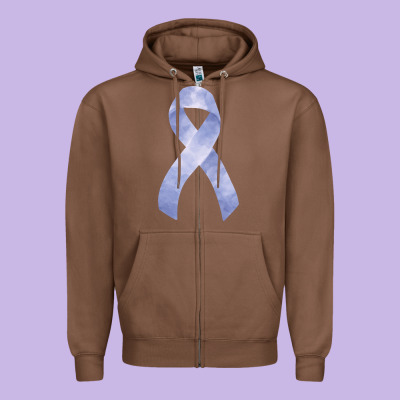 Stomach Cancer Ribbon Fa Element Zipper Hoodie Designed By Fadigitalartstudio