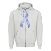 Dove Grey stomach cancer ribbon fa element Zipper Hoodie - FaDigitalArtStudio