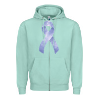 Seafoam stomach cancer ribbon fa element Zipper Hoodie - FaDigitalArtStudio