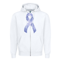 White stomach cancer ribbon fa element Zipper Hoodie - FaDigitalArtStudio