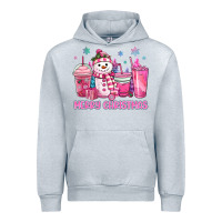 Heather Grey merry christmas snowman coffee cups Urban Hoodie - MaliasSmallBusiness