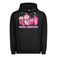 Pigment Black merry christmas snowman coffee cups Urban Hoodie - MaliasSmallBusiness