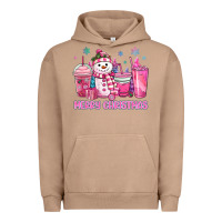 Pigment Burro merry christmas snowman coffee cups Urban Hoodie - MaliasSmallBusiness