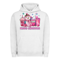 Pigment Lunar Rock merry christmas snowman coffee cups Urban Hoodie - MaliasSmallBusiness