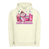 Pigment Pistachio merry christmas snowman coffee cups Urban Hoodie - MaliasSmallBusiness