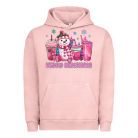 Pigment Salmon merry christmas snowman coffee cups Urban Hoodie - MaliasSmallBusiness