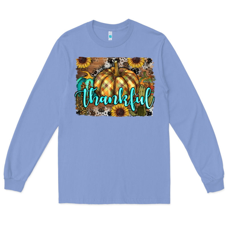 Thankful Pumpkin Long Sleeve Tee by RanaPortraitStore | Teevron