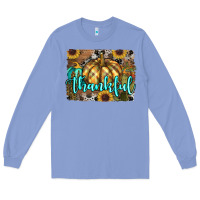 Colony Blue thankful pumpkin Long Sleeve Tee - RanaPortraitStore