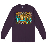 Plum thankful pumpkin Long Sleeve Tee - RanaPortraitStore