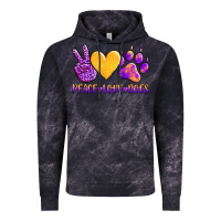 Cloud Black peace love dogs Vintage Hoodie - AdoDesignShop