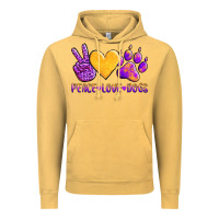 Vintage Mustard peace love dogs Vintage Hoodie - AdoDesignShop