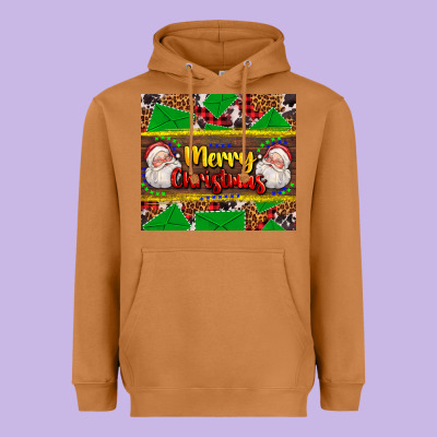 Merry Christmas With Santa Claus Heavyweight Hoodie Designed By Adodesignshop