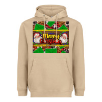 Mushroom merry Christmas with Santa Claus Heavyweight Hoodie - AdoDesignShop