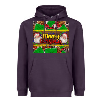 Plum merry Christmas with Santa Claus Heavyweight Hoodie - AdoDesignShop