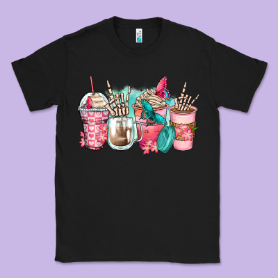 Rock Hand Coffee Cups Classic Tee Designed By Zillion Design Studio