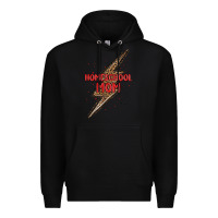 Black homeschool mom lightning bolt Premium Hoodie - MaliasSmallBusiness
