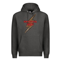 Charcoal Heather homeschool mom lightning bolt Premium Hoodie - MaliasSmallBusiness