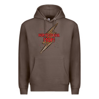 Coffee homeschool mom lightning bolt Premium Hoodie - MaliasSmallBusiness