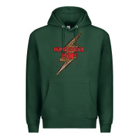 Sports Green homeschool mom lightning bolt Premium Hoodie - MaliasSmallBusiness