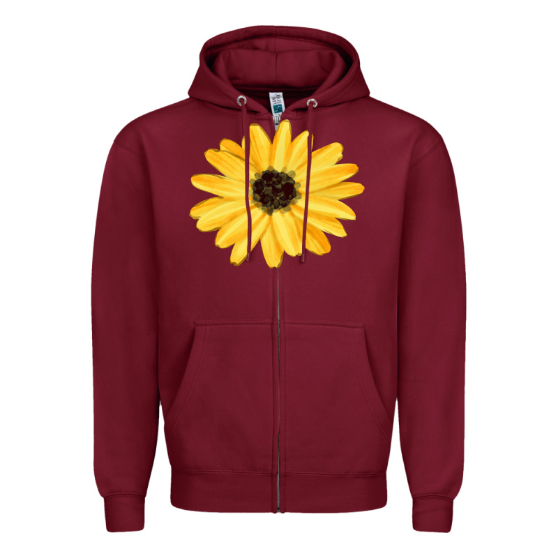 Sunflower Zipper Hoodie by FaDigitalArtStudio | Teevron