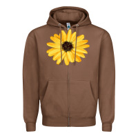 Chestnut sunflower Zipper Hoodie - FaDigitalArtStudio