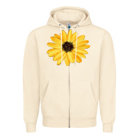 Sandshell sunflower Zipper Hoodie - FaDigitalArtStudio