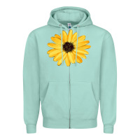 Seafoam sunflower Zipper Hoodie - FaDigitalArtStudio