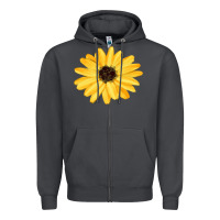 Smoke sunflower Zipper Hoodie - FaDigitalArtStudio