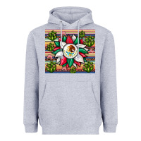 Heather Grey sunflower mexican flag tumbler Heavyweight Hoodie - JahusDesignShop