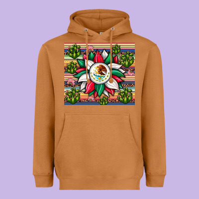 Sunflower Mexican Flag Tumbler Heavyweight Hoodie Designed By Jahusdesignshop