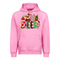 Fuchsia Pink oh deer reindeer Urban Hoodie - MaliasSmallBusiness