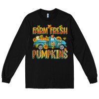 Black farm fresh pumpkins Long Sleeve Tee - Zillion Design Studio