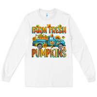 White farm fresh pumpkins Long Sleeve Tee - Zillion Design Studio