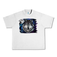 Lunar Rock Wolf And Full Moon Urban Heavy Tee - RanaPortraitStore