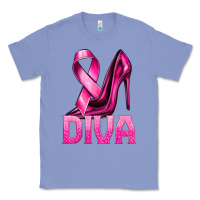 Breast Cancer Diva Ribbon And Heels Classic Tee | Teevron
