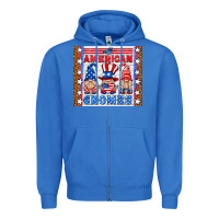 True Royal all american gnomes Zipper Hoodie - HRA Design Shop