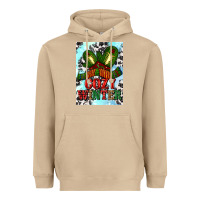 Mushroom cozy winter with gloves and scarf Heavyweight Hoodie - AdoDesignShop