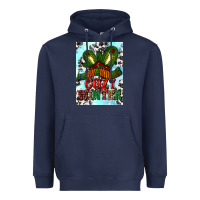 Navy cozy winter with gloves and scarf Heavyweight Hoodie - AdoDesignShop