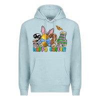 Blue Mist 2024 Happy Easter Premium Hoodie - NancyCooperArtShop