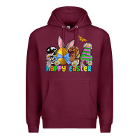 Burgundy 2024 Happy Easter Premium Hoodie - NancyCooperArtShop