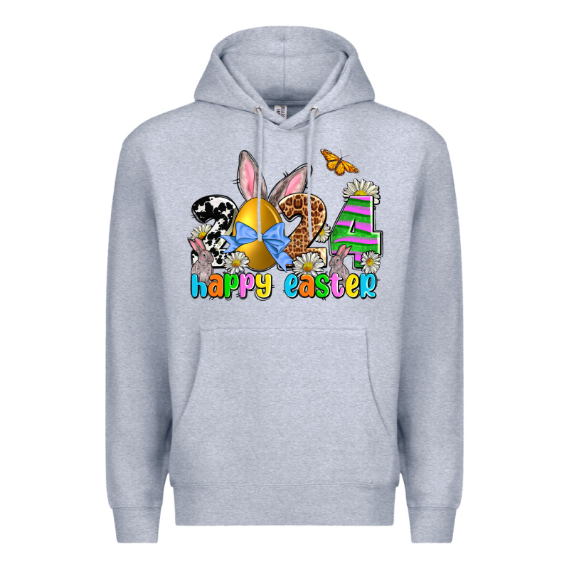 2024 Happy Easter Premium Hoodie by NancyCooperArtShop | Teevron