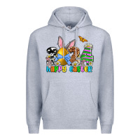 Heather Grey 2024 Happy Easter Premium Hoodie - NancyCooperArtShop
