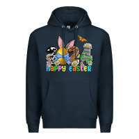 Navy 2024 Happy Easter Premium Hoodie - NancyCooperArtShop
