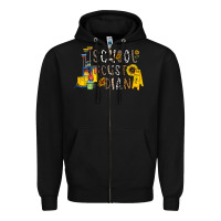 Black school cust dian Zipper Hoodie - CowhideDigitalArt