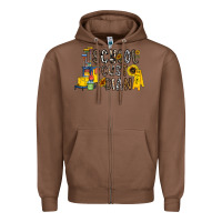Chestnut school cust dian Zipper Hoodie - CowhideDigitalArt