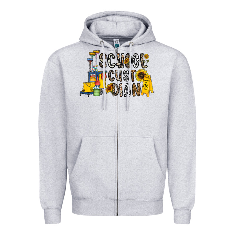 School Cust Dian Zipper Hoodie by CowhideDigitalArt | Teevron